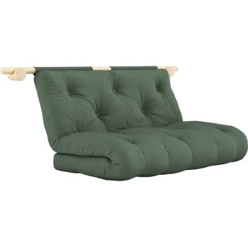 Pohovka Zelená rozkládací pohovka 135 cm Hooked – Karup Design ID_1756102