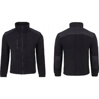 Pánská mikina Pánská fleecová mikina zesílená Cordurou JHK silná mikina FLRA340 PREMIUM černá 3XL