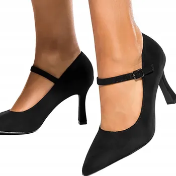 Dámské lodičky Casu dámské lodičky na jehlovém podpatku, velikost 38 Černá