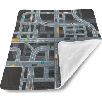 deka Sablio Deka pro miminko Dětská autodráha - 90x120 cm