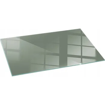 Skleněná Ochranná Deska Pod Volně Stojící Kamna s Grafickým Vzorem, Olivově Zelená, XXL 140x70 cm