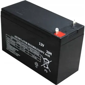 Záložní baterie Akumulátor AGM 12V 7Ah gelový bezúdržbový pro UPS, alarm, autíčka, hračky - VÝKONNÝ