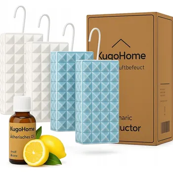 Zvlhčovač vzduchu Keramický zvlhčovač vzduchu KUGOhome, sada 4 kusů, 360 l, bílý