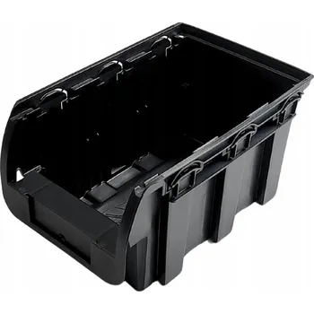 Úložný box Černá úložná nádoba do dílny č. 3 - 240x150x125 mm