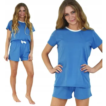 Dámské pyžamo Born2rest dámské pyžamo bavlna modré velikost S