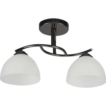 Stropní moderní osvětlení GRACJA - 2xE27, 40W, černé / bílé