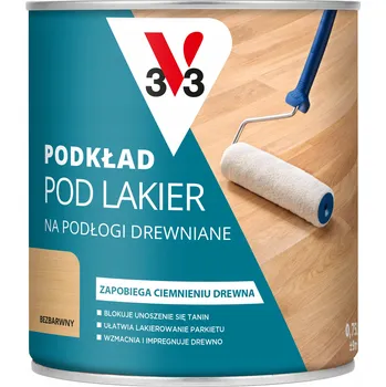 Lak na dřevo V33 Základní nátěr pod lak na dřevěné podlahy a parkety 0,75L bezbarvý