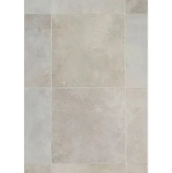 pvc podlaha Breno PVC SILVERTEX Zala 127L – čtvercový dekor béžové betonové dlažby, šíře 300 cm