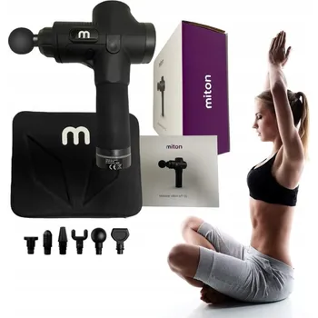 Masážní přístroj Masážní pistole MITON bezdrátová SADA NÁSTAVCŮ POUZDRO