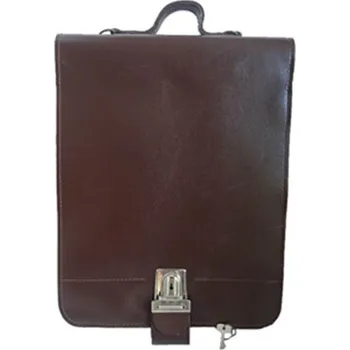 turistický batoh Brašna AČR na spisy koženka (zamykací přezka) HNĚDÁ použitá