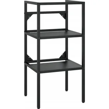 Koupelnový nábytek Železný rám pod umyvadlo, černý, 40 x 38 x 83 cm