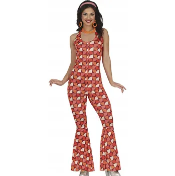 Karnevalový kostým Kostým dámský Disco Hipís Flower Power Hippie 70. léta S