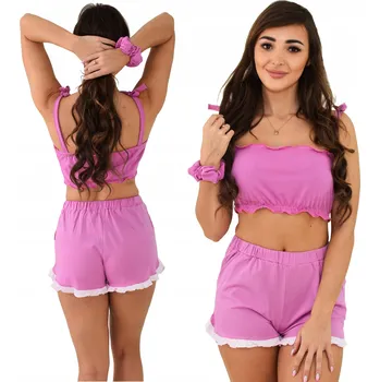 Dámské noční prádlo Born2rest dámské pyžamo bavlna růžové, velikost M