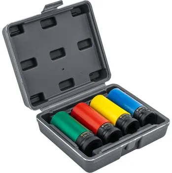 Gola hlavice Nástrčné hlavice 1/2" 17, 19, 21, 22 mm na ALU disky - POWERMAT