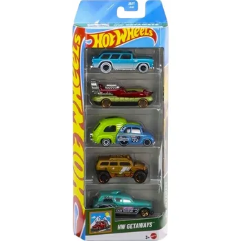 autíčko HOT WHEELS 5-PACK HW GETAWAYS JBJ77 AUTÍČKA HW