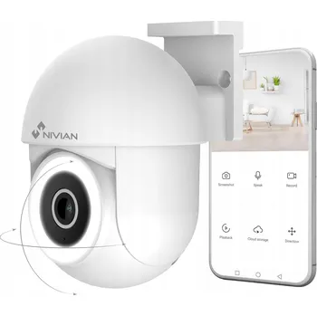 Bezpečnostní kamera Nivian - Mini PTZ WiFi kamera 2.4 GHz - 2K 360° s dálkovým ovládáním