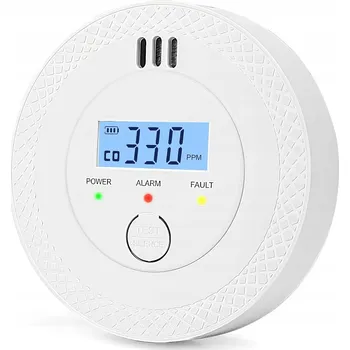 Detektor CO DETEKTOR OXIDU UHELNATÉHO SENZOR PLYNU BEZDRÁTOVÝ LCD ALARM