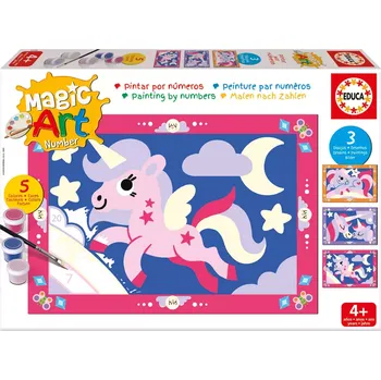 Malování podle čísel: jednorožci EDUCA