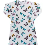 Bellatex Noční košile dlouhý rukáv Motýlek Růžová,Modrá,Šedá, rozměr 110