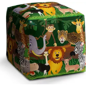 Taburet Sablio Taburet Cube Zvířátka: 40x40x40 cm