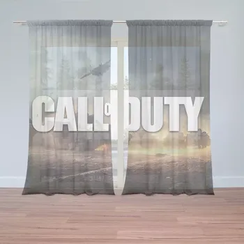 Záclona Sablio Záclony Call of Duty Bojiště: 2ks 150x250cm