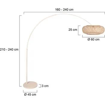 Lampička Steinhauer Lampy Sparkled Light, krémová, bambus, E27 krémová, světlé dřevo 1 x 40 W - Doprava zdarma