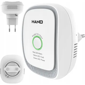 Zabezpečovací technika POLOVODIČOVÝ SNÍMAČ ÚNIKU ZEMNÍHO PLYNU DO ZÁSUVKY 230V ALARM DETEKTOR