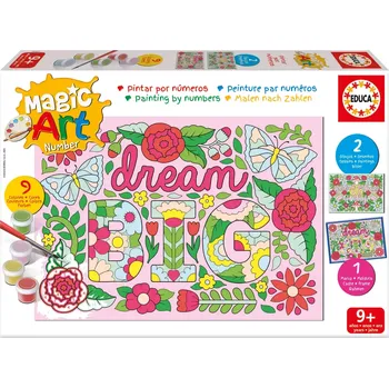 Educa malování podle čísel květiny