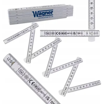 metr Skládací metr 1m Měřítko Pravítko Plastové Měřicí Úhloměr