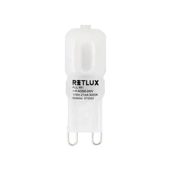 Žárovka Žárovka Retlux RLL 461, LED, G9, 2W, teplá bílá