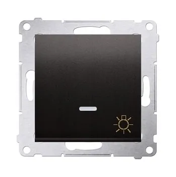 vypínač Vypínač Kontakt-simon jednoduchý klasický zápustný černý