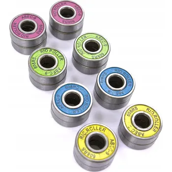 Ložiska do kolečkových bruslí ABEC 9 Rio Roller barevná, 16 Ks