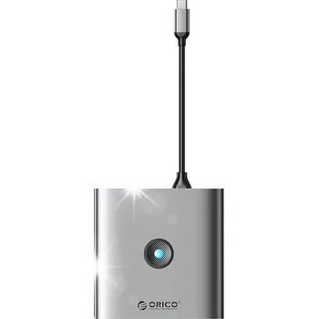 USB hub Orico Adaptér Převodník Hub 8v1 USB-C na HDMI 3x USB-A 3.0 USB-C 100W PD