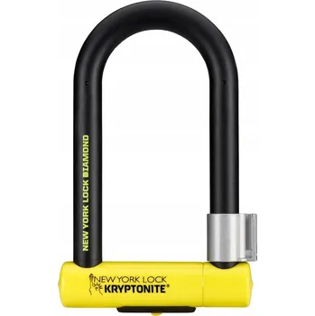 Zámek na kolo Zámek U-Lock KRYPTONITE NEW YORK DIAMOND černý žlutý