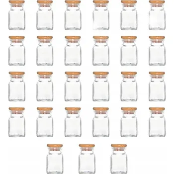 Sklenice SKLENIČKY na koření 150 Ml sklenice dózy nádoby sklo 150 ml 27 ks