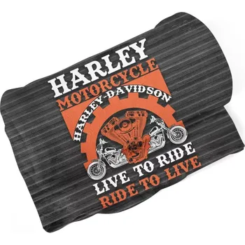 deka Sablio Deka Harley-Davidson Live to ride, ride to live - 150x120 cm