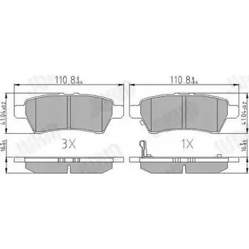 Brzdová destička Jurid 572610J Sada brzdových destiček, kotoučové brzdy