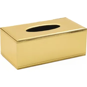 Zásobník na papírové ručníky Zlatý krabička na ubrousky Zlatý zásobník na kapesníky Krabička ve zlaté barvě