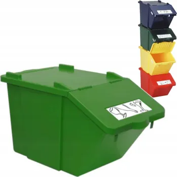 Odpadkový koš Nádoby na tříděný odpad Meva 45 l, 1-komorová