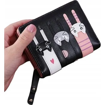 Peněženka Peněženka se třemi kočkami, jednoduchá peněženka na zip