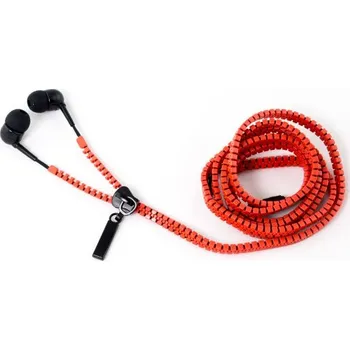 Sluchátka Zipová sluchátka - červená