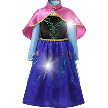 Karnevalový kostým Karnevalový kostým LEDOVÉ KRÁLOVSTVÍ království KOSTÝM Anny ŠATY maškarní kostým 140 I5HT