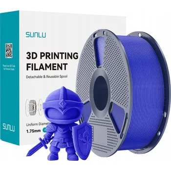 3D tisk PLA filament+ 1,75 mm SUNLU modrý 1 kg