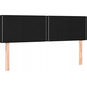 Čelo čalouněné 144x5x78/88 cm, černé