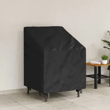Krycí plachta vidaXL Potah na zahradní židli Černá 75 x 78 x 65 / 100 cm 210D látka [4105975]