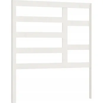 Čelo postele VidaXL , bílé, 96x4x104 cm, masivní