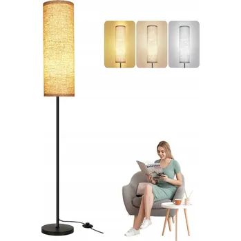 Stojací lampa STOJACÍ LAMPA DO OBÝVÁKU 175 CM E27 1000LM, VHODNÁ I DO PRACOVNY, LOŽNICE
