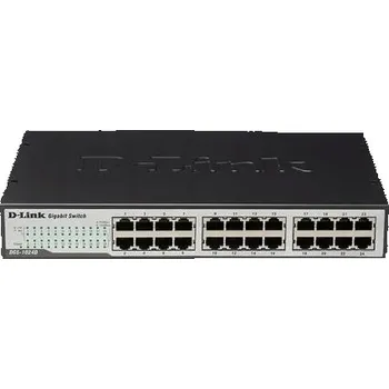 Switch Switch 24portový D-Link DGS-1024D GIGABITOVÝ pro montáž do skříň 19"