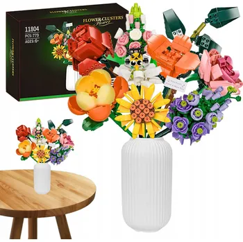 ostatní stavebnice STAVEBNICE VELKÁ KYTICE KVĚTIN, 8 RŮZNÝCH KVĚTIN, SADA 779DÍLŮ