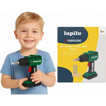 Dřevěná hračka LUPILU Dřevěné hračky – AKU ŠROUBOVÁK